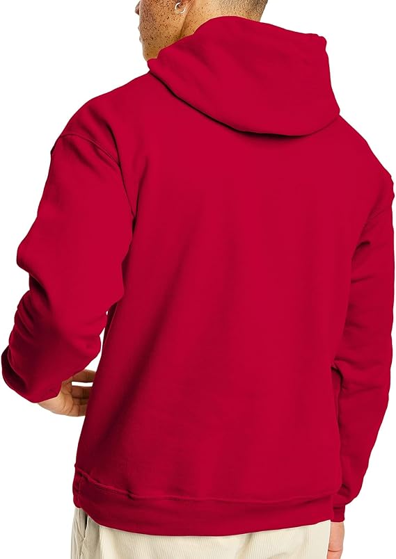 Hanes EcoSmart Hoodie, Midweight Fleece, Pullover Hooded Sweatshirt for Men - Image 3